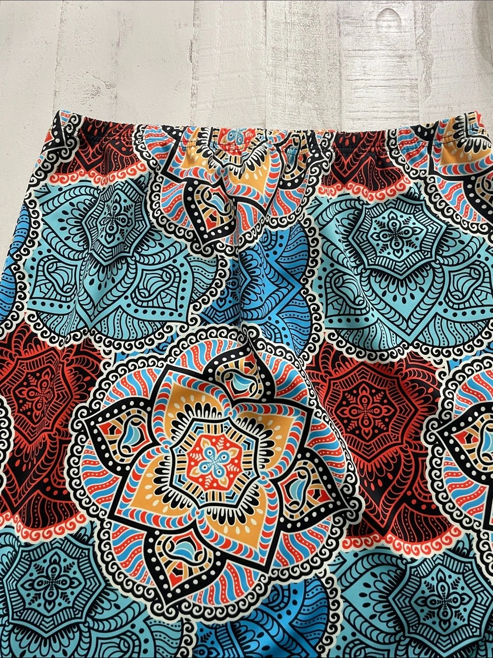 Maxi Skirt with Multicolor Mandala Print - Nuggles